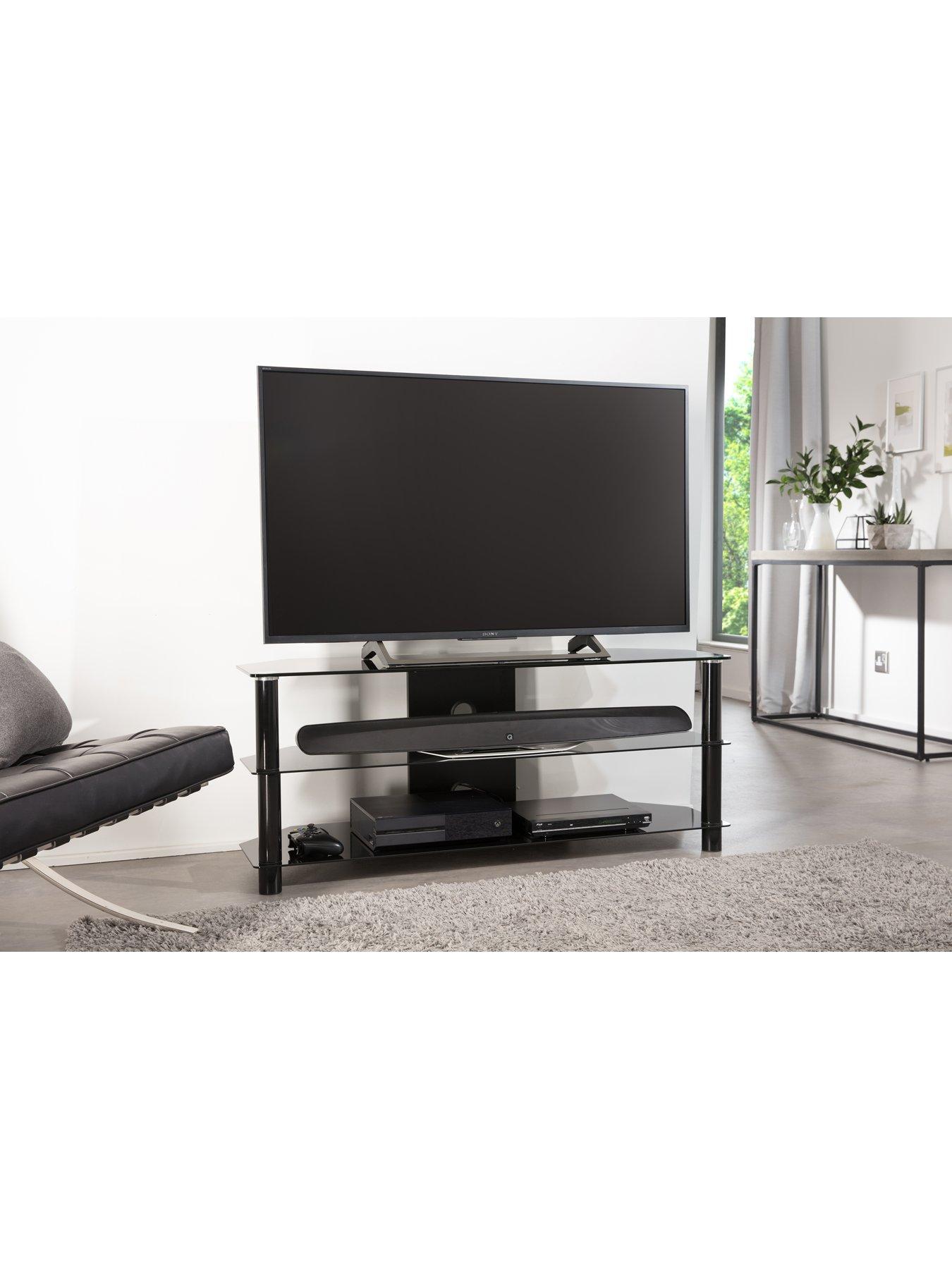 Alphason Essentials 120 Cm Glass Tv Stand Fits Up To 50 Inch Tv Very Co Uk