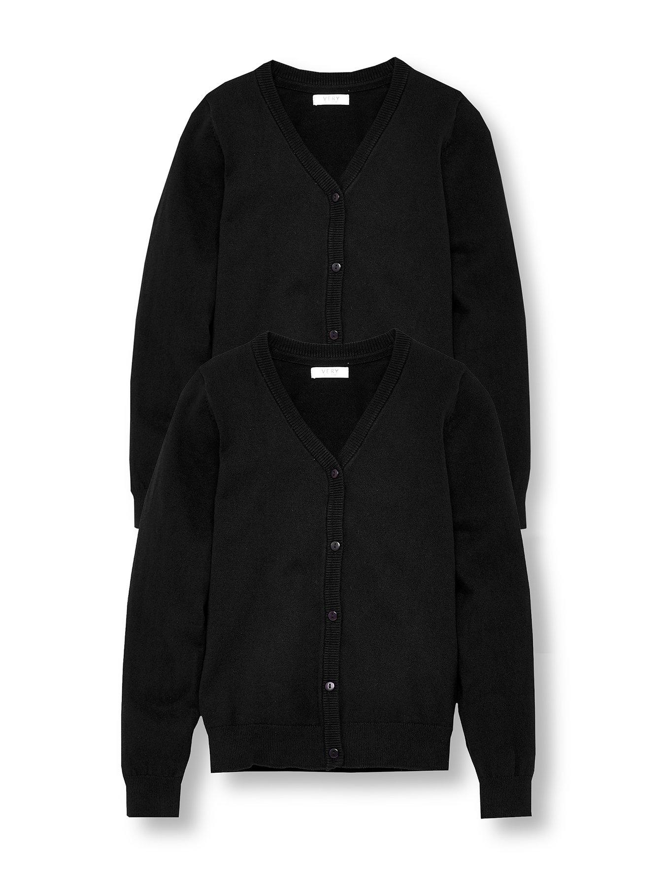 Black shop cardigan school