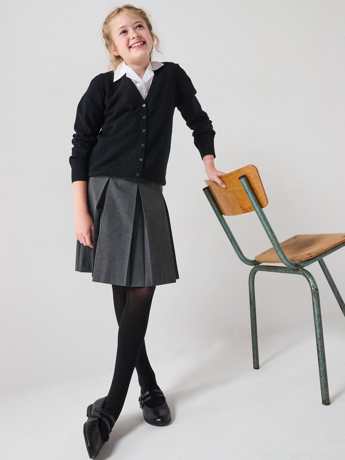 Image 6 of 6 of Everyday Girls 2 Pack School Cardigans - Black