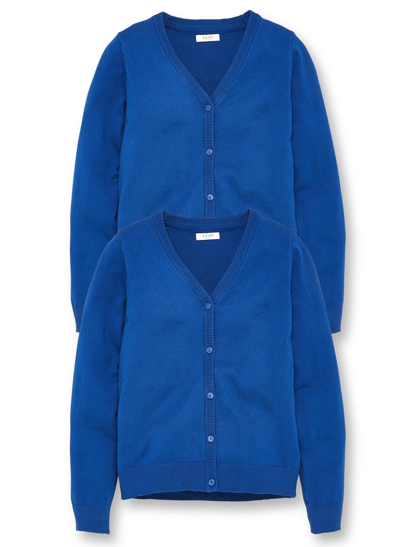 girls royal blue cardigan