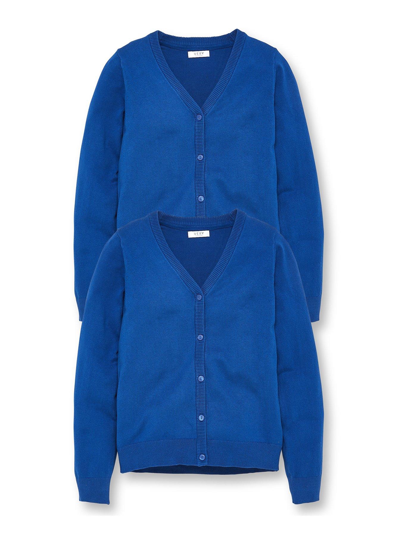 Royal blue hotsell school sweatshirt cardigan