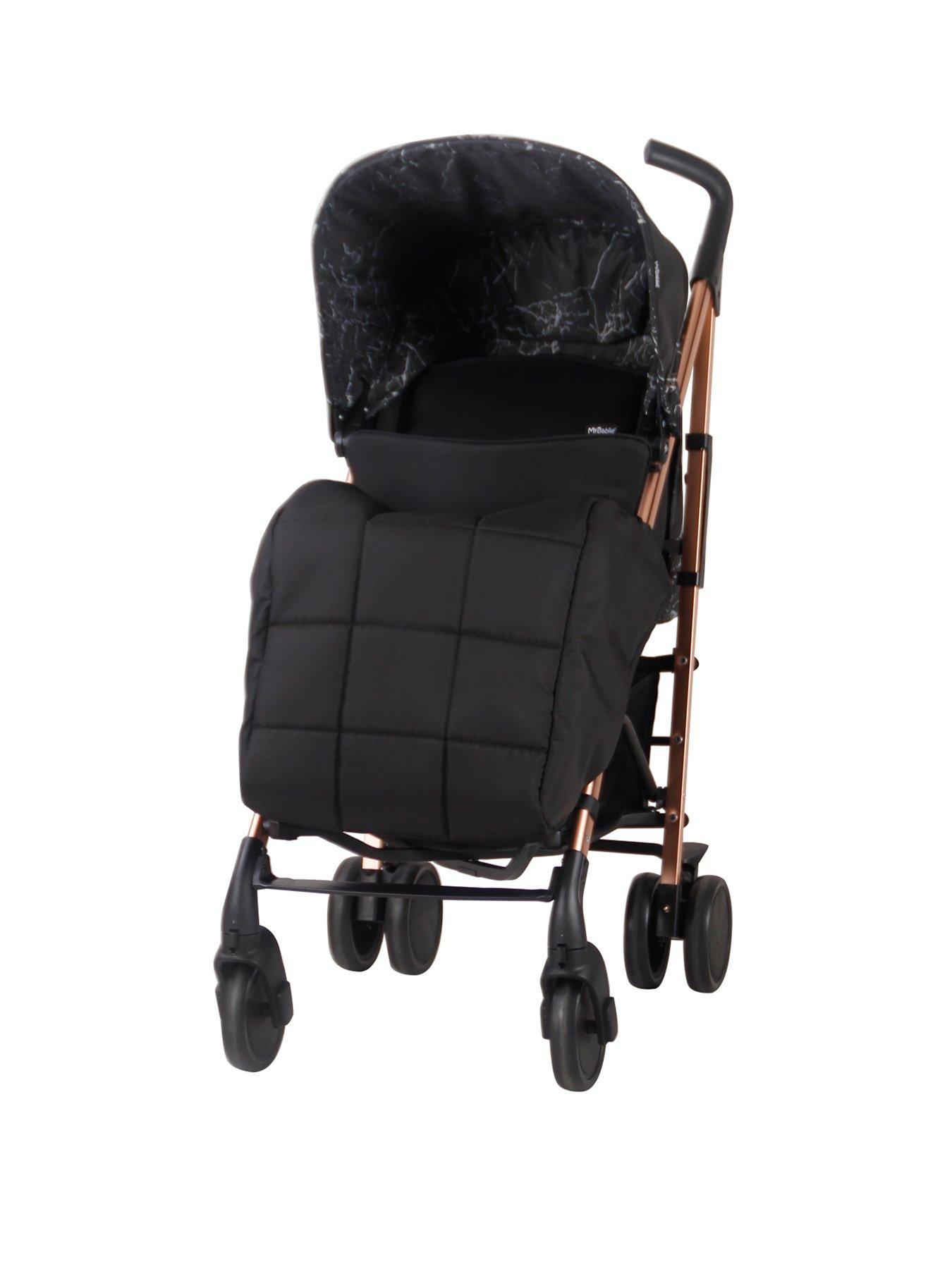 my babiie black marble stroller