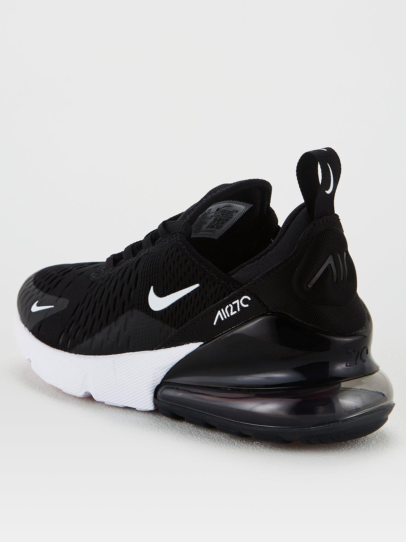 nike air max 270 junior black and white