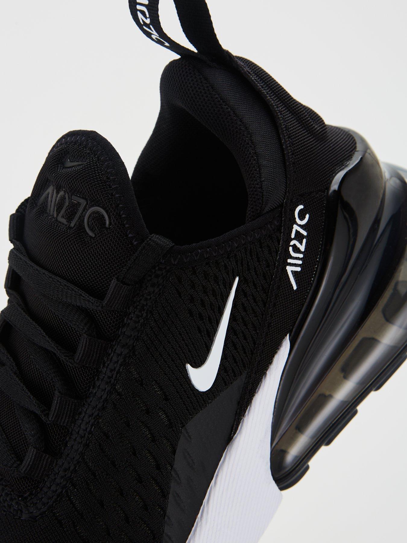 black and white nike air max 270 junior