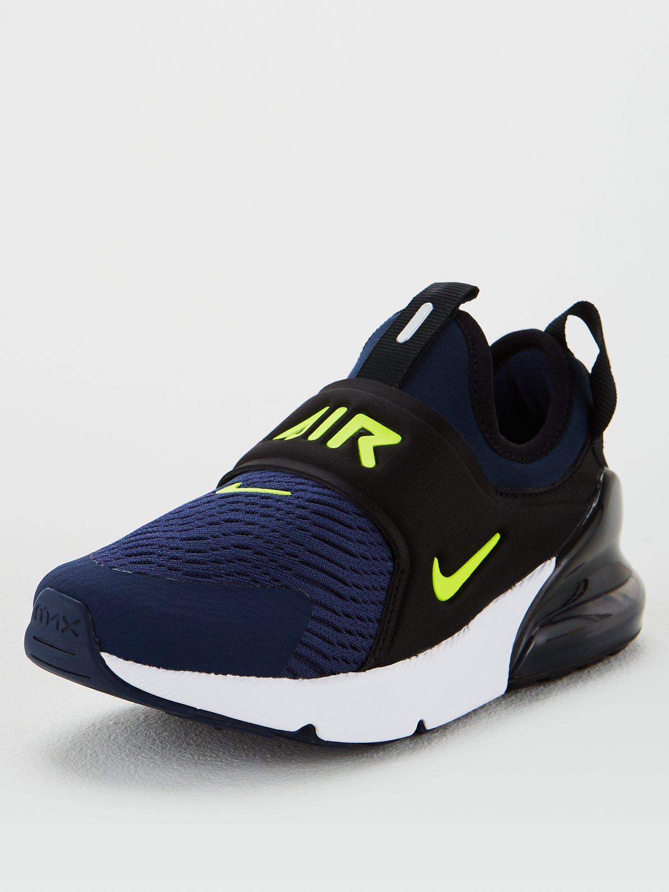 navy nike junior trainers