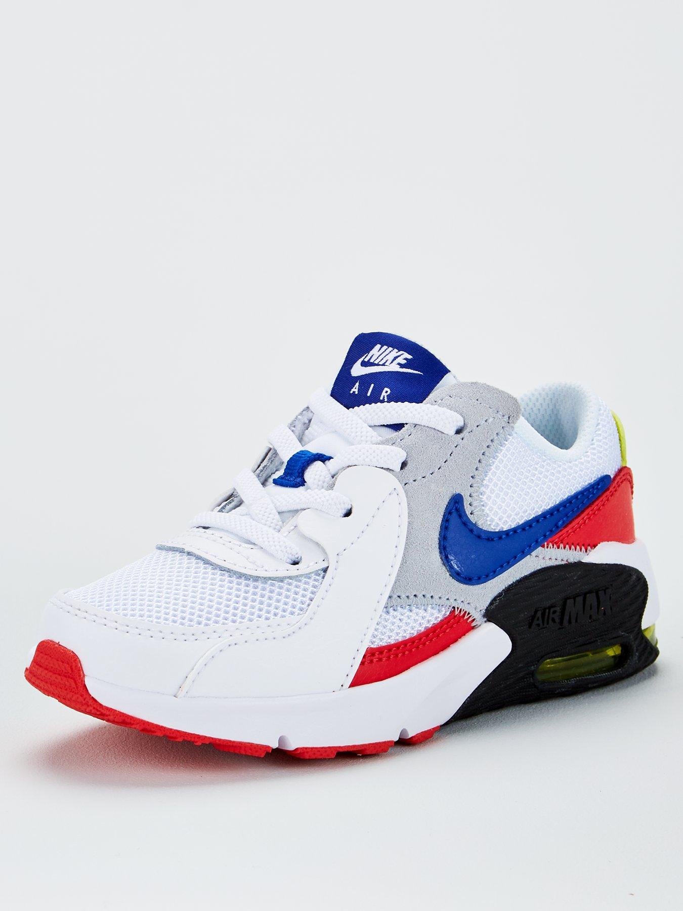 nike red and blue trainers