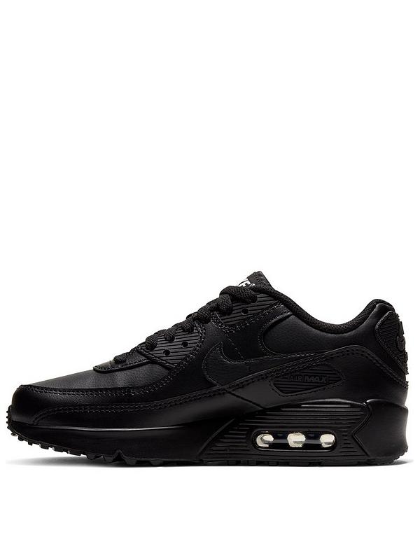 Air Max 90 Leather Junior Trainer - Black Air Max 90 Leather Junior Trainer - Black