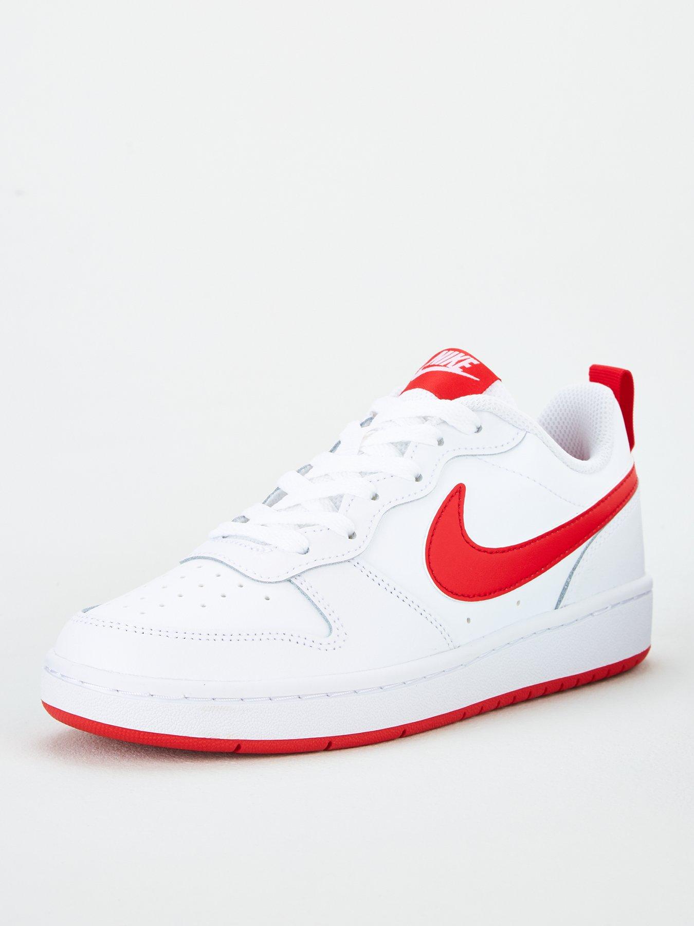 Nike Court Borough Low 2 Junior Trainers White Red Very Co Uk