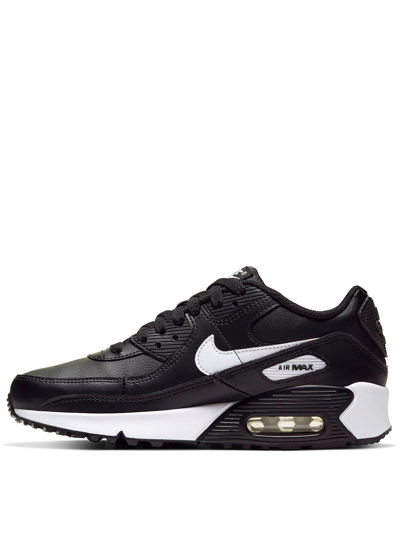 nike air max 90 leather all black