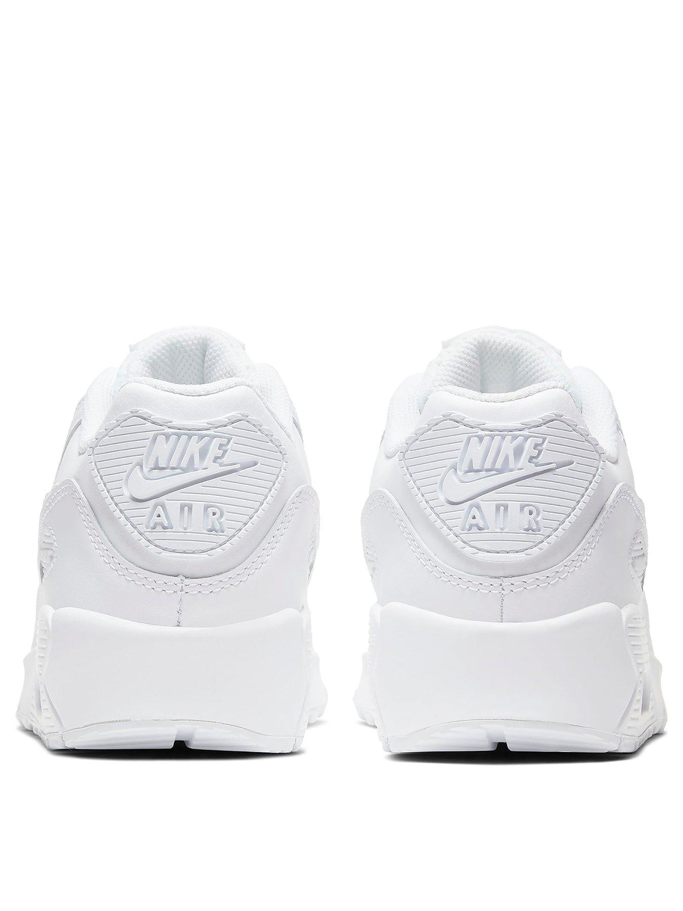 junior white leather trainers