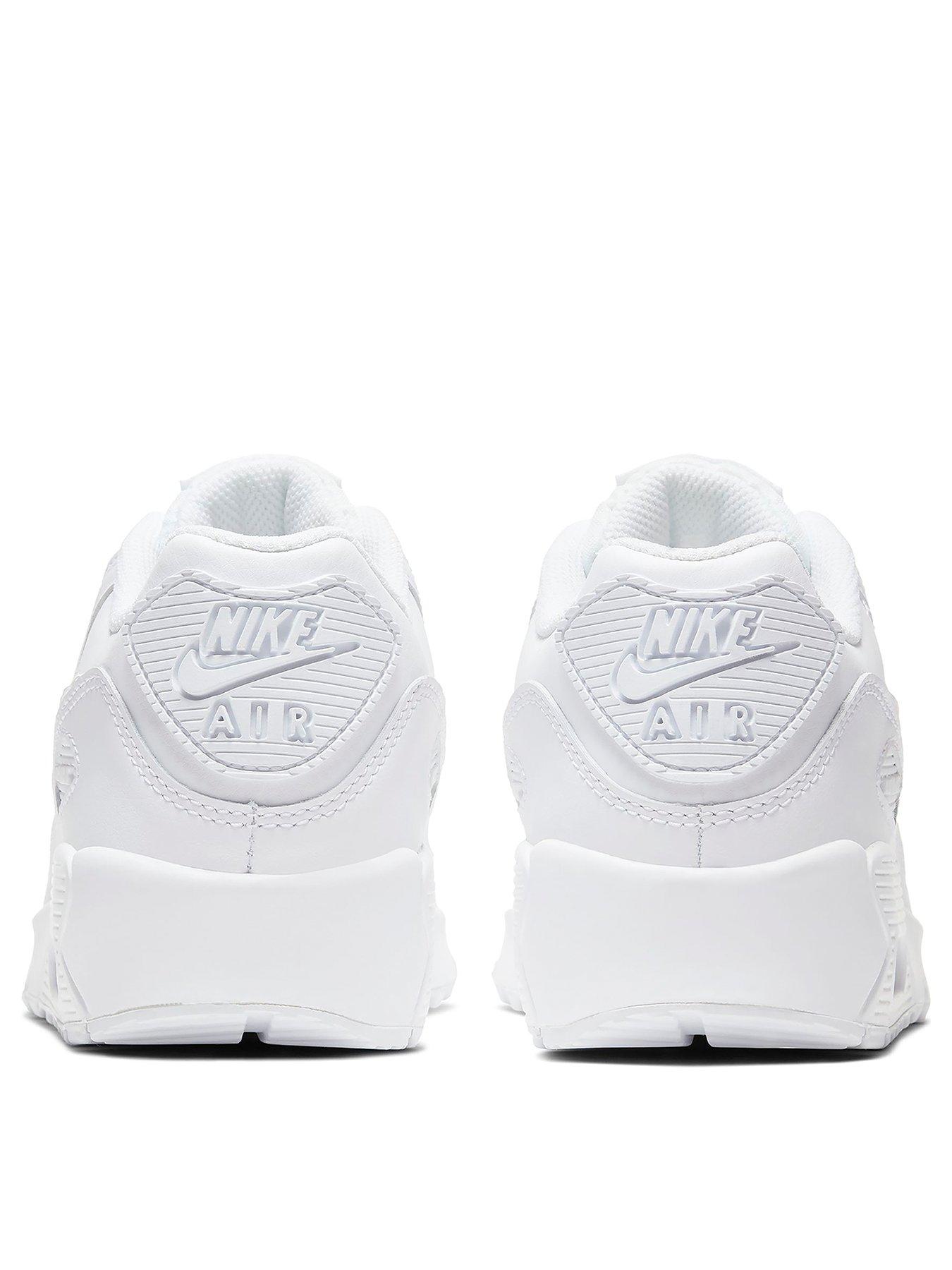 white nike junior trainers