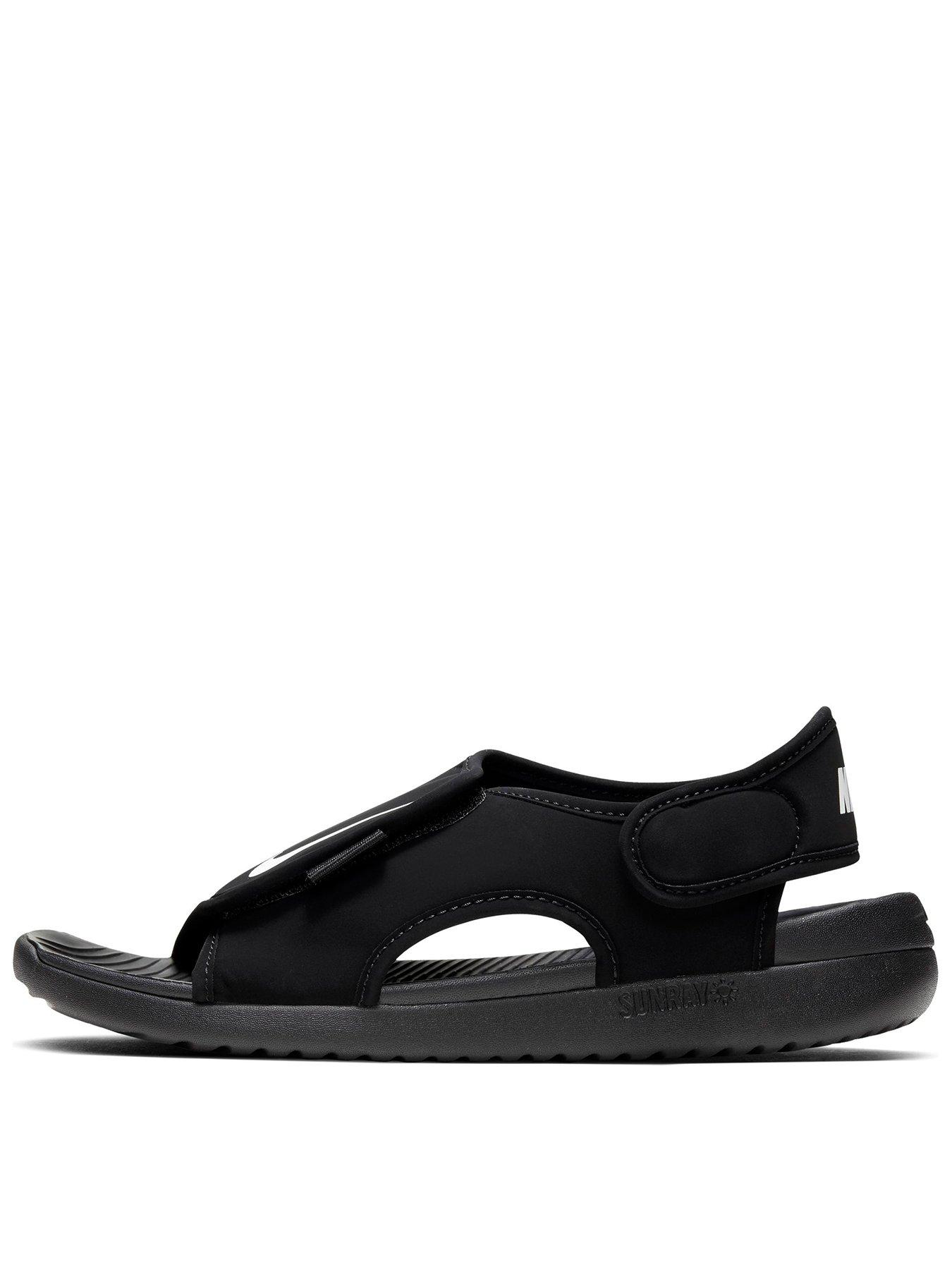 Nike Sunray Adjust 5 Childrens Sandal - Black White | very.co.uk