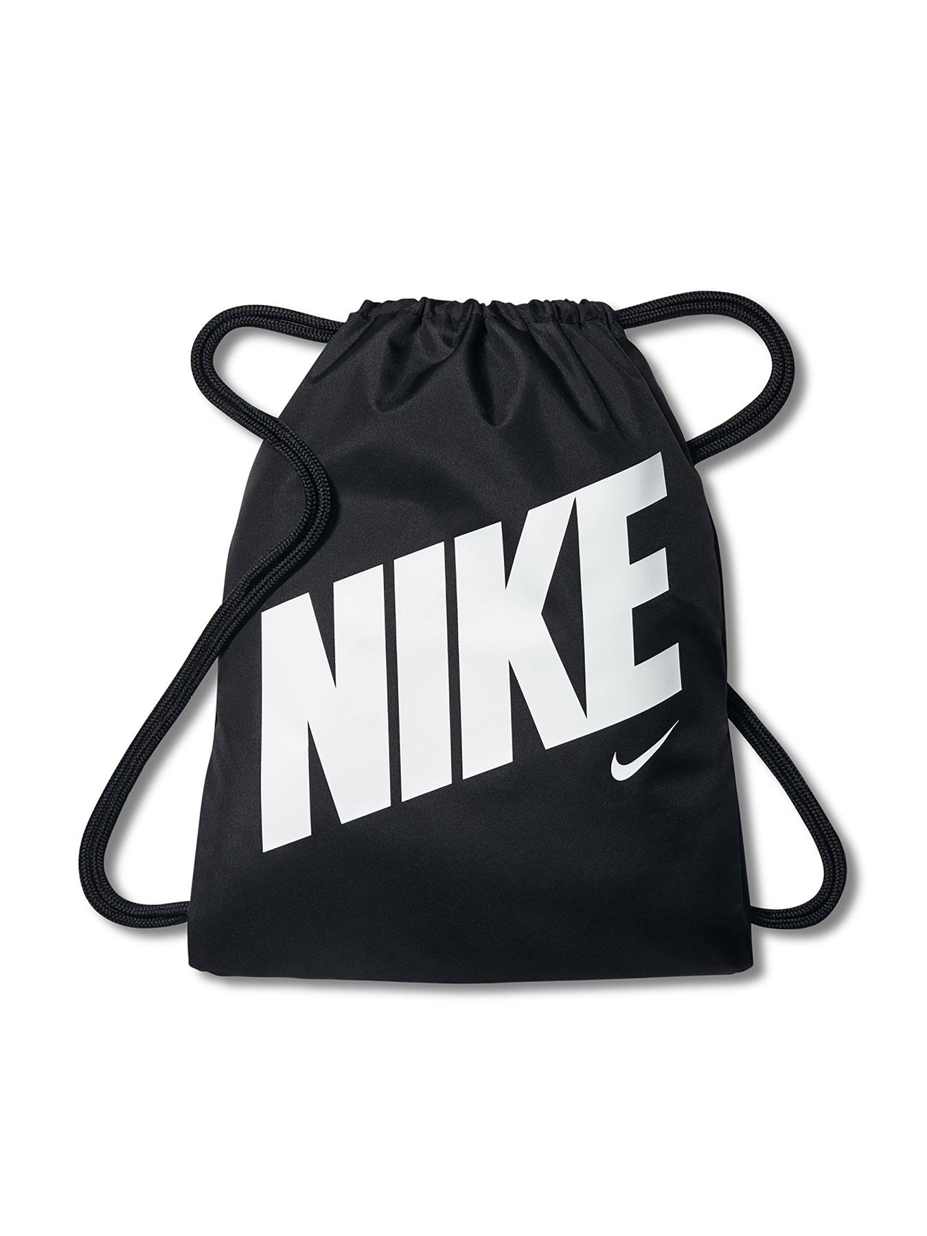 Nike Childrens Graphic Gym Sack - Black/White | very.co.uk