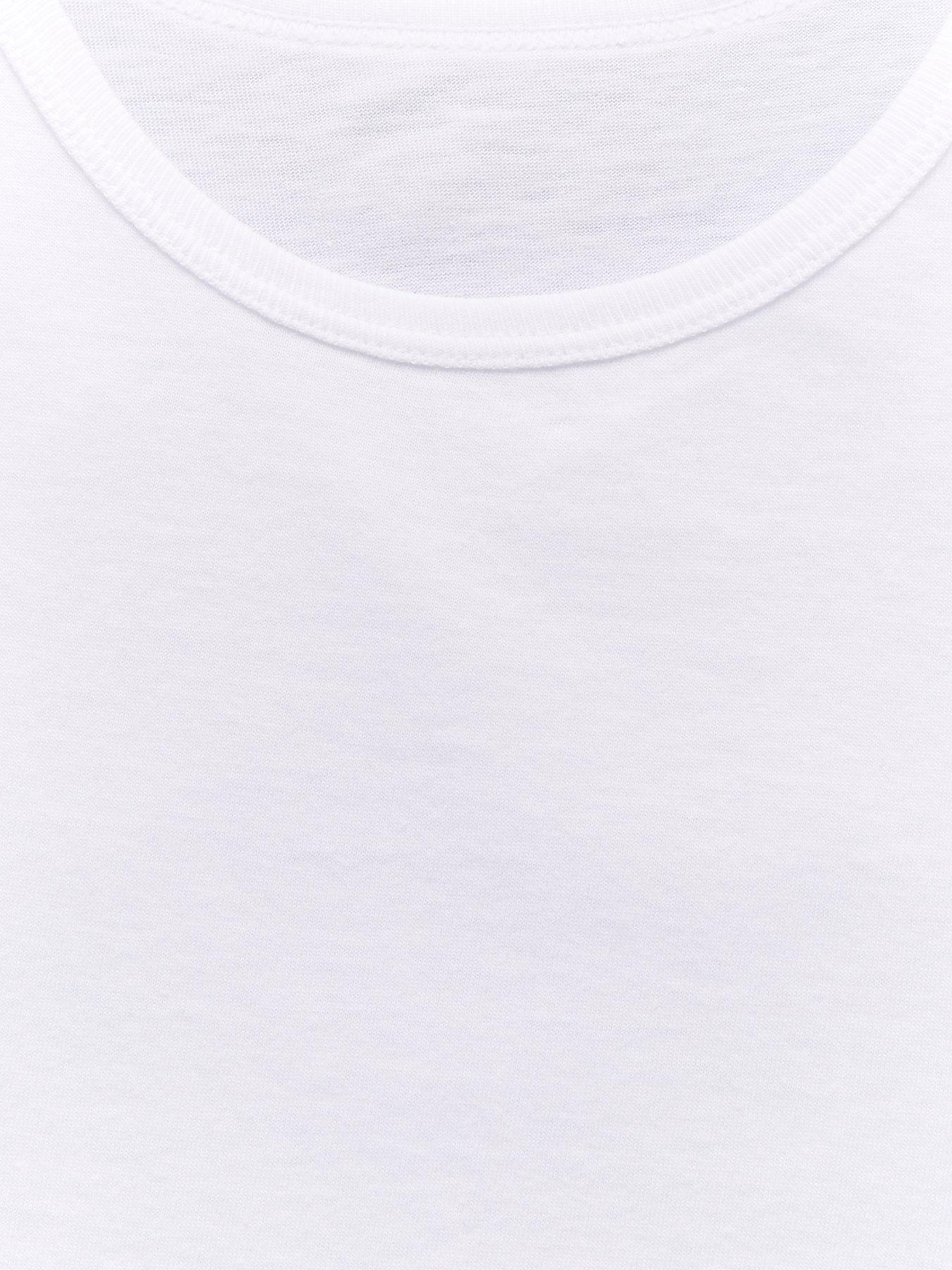 Image 4 of 4 of Everyday Boys 5 Pack&nbsp;Sleeveless School Vests - White