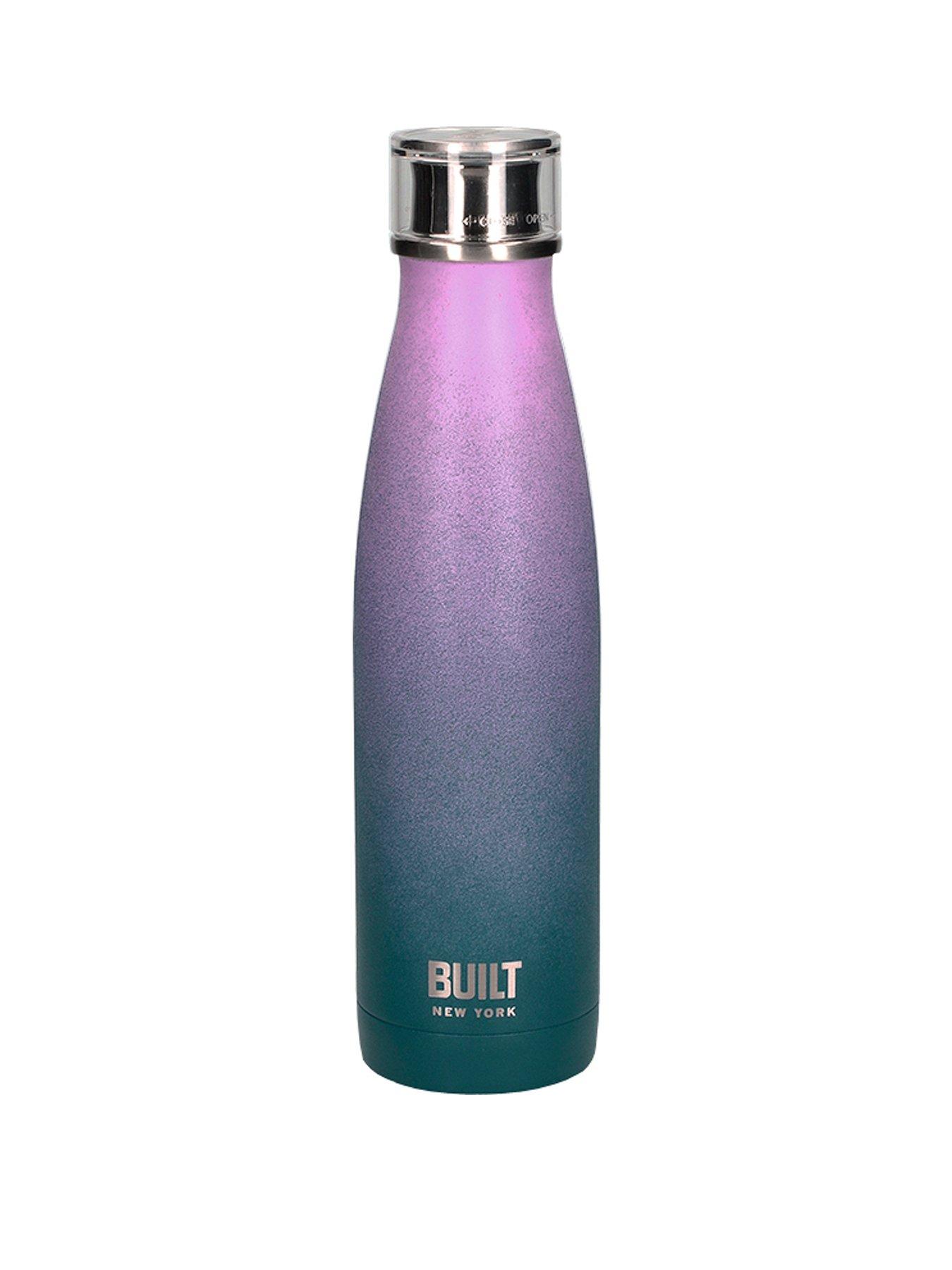 Product photograph of Built Hydration Double Walled Stainless Steel Water Bottle Ndash Pink And Blue Ombre from very.co.uk