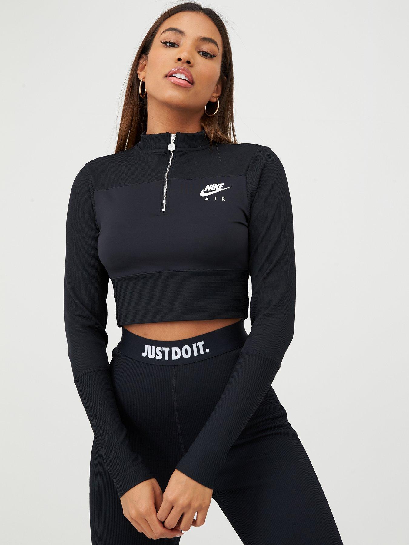 nike ladies zip up top