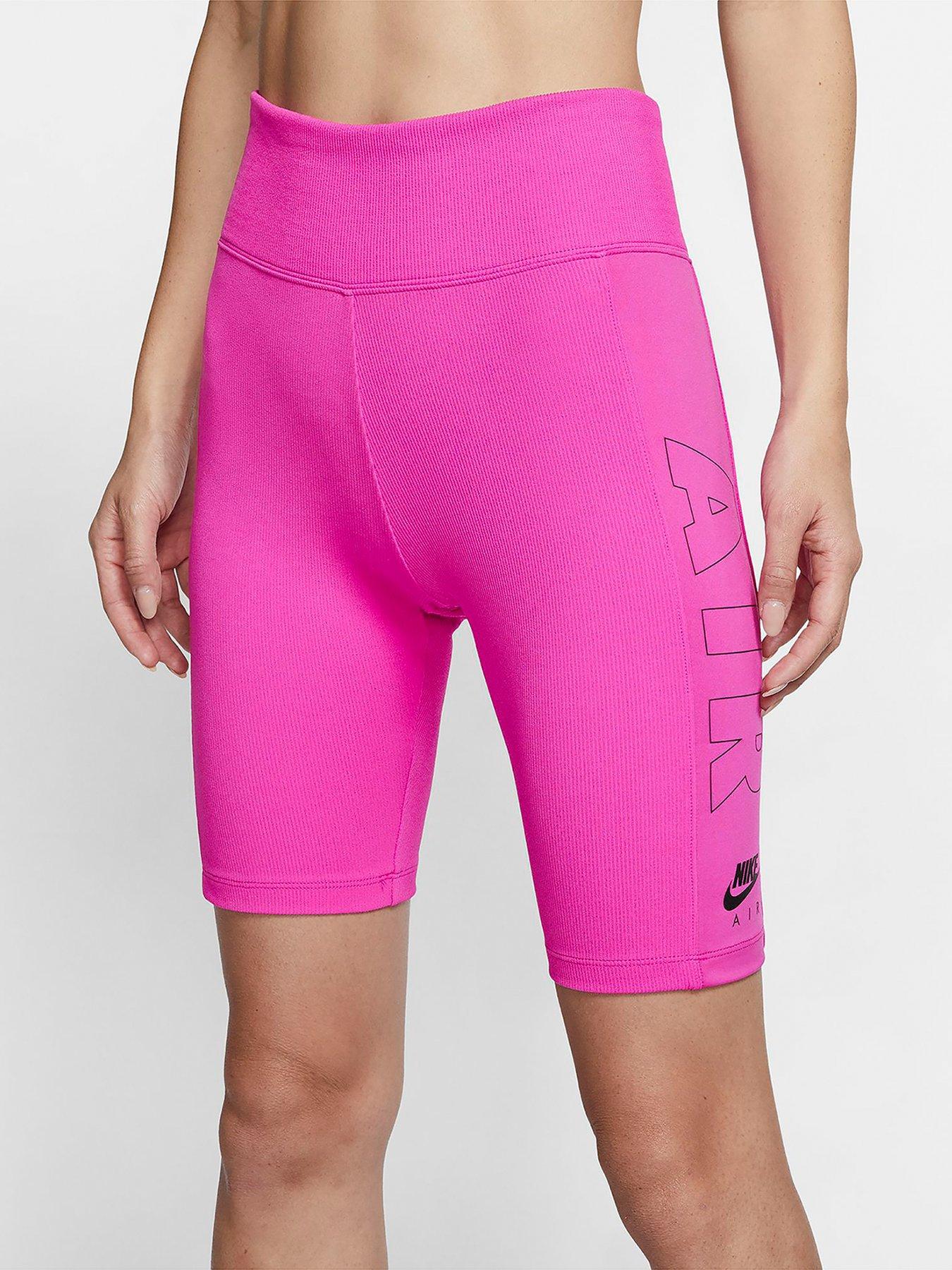 pink nike biker shorts