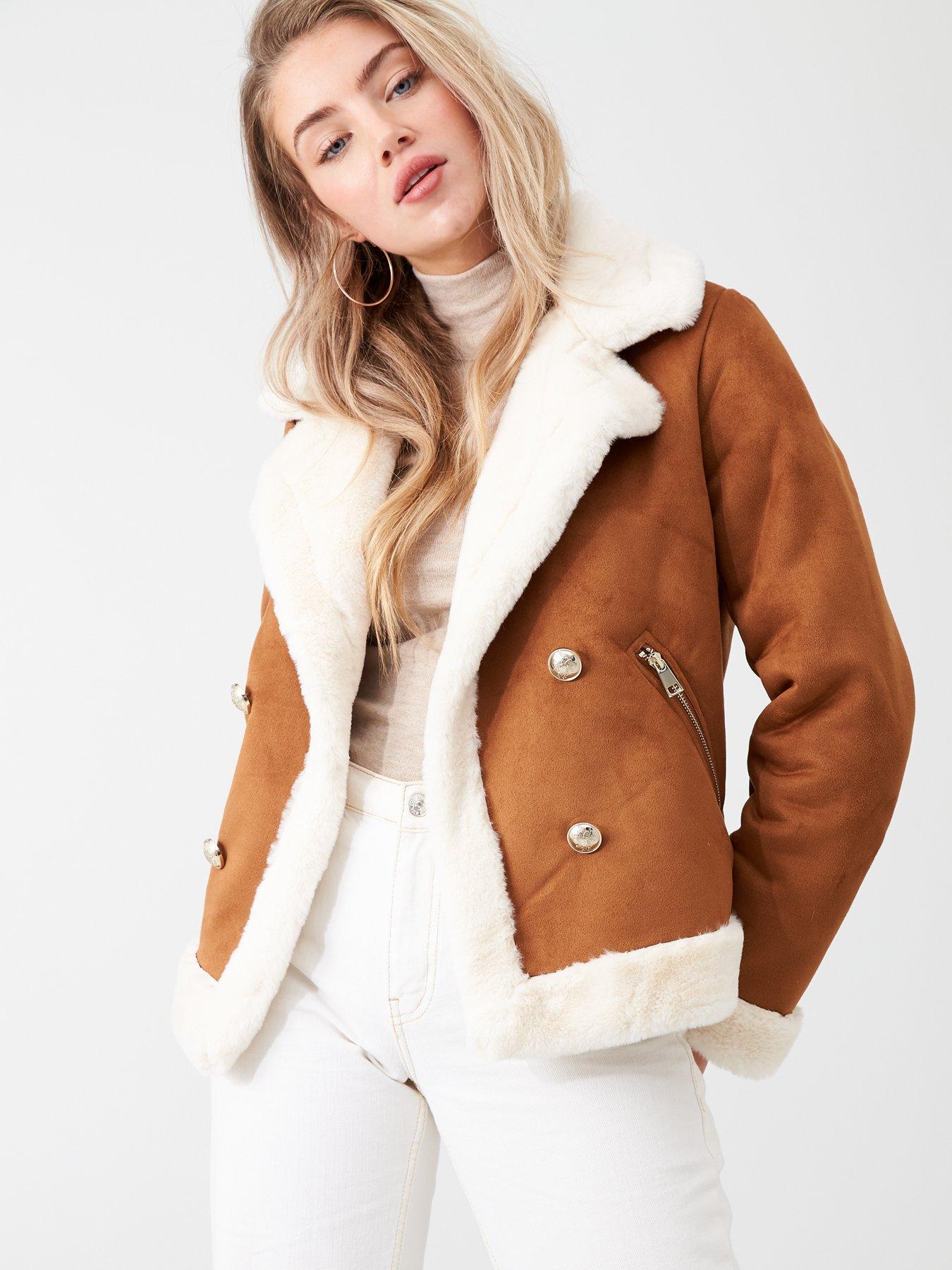 tan aviator jacket