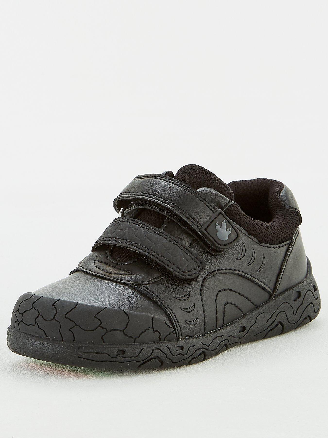 The Very Collection Toezone Younger Boys Dinosaur Leather School Shoe