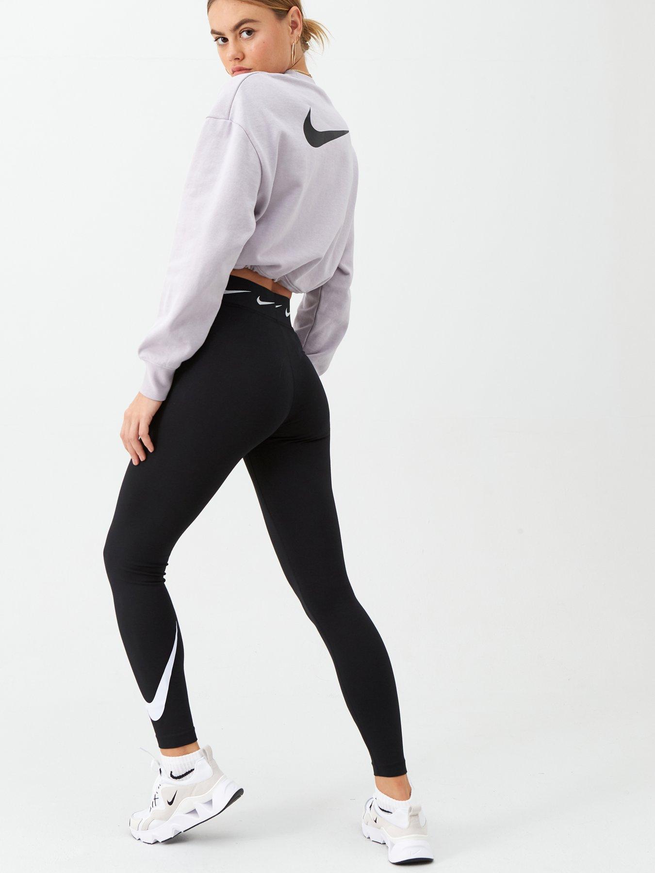 nike high waist single swoosh leggings