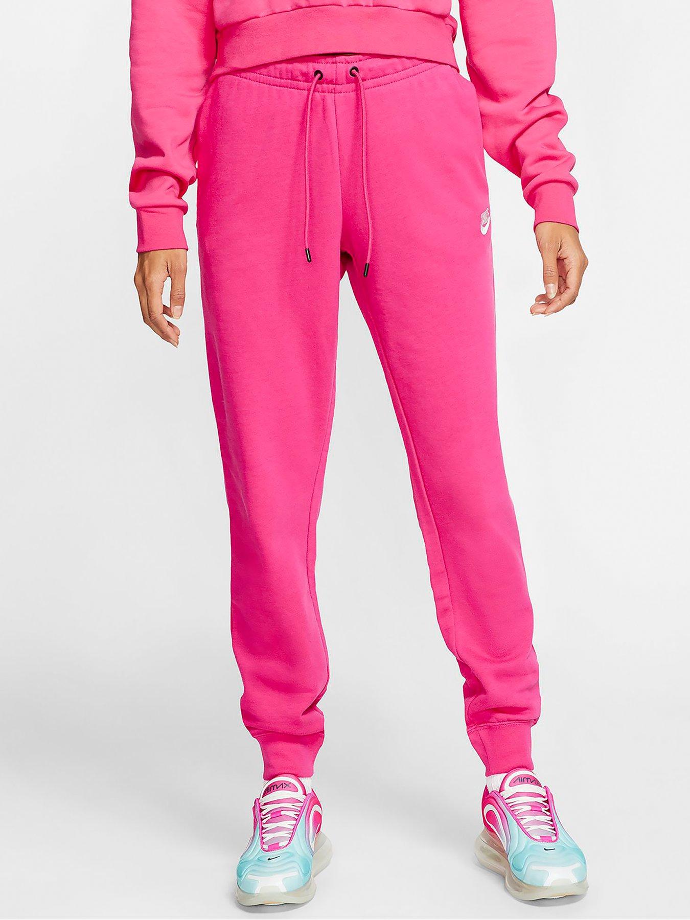 nike essential joggers pink