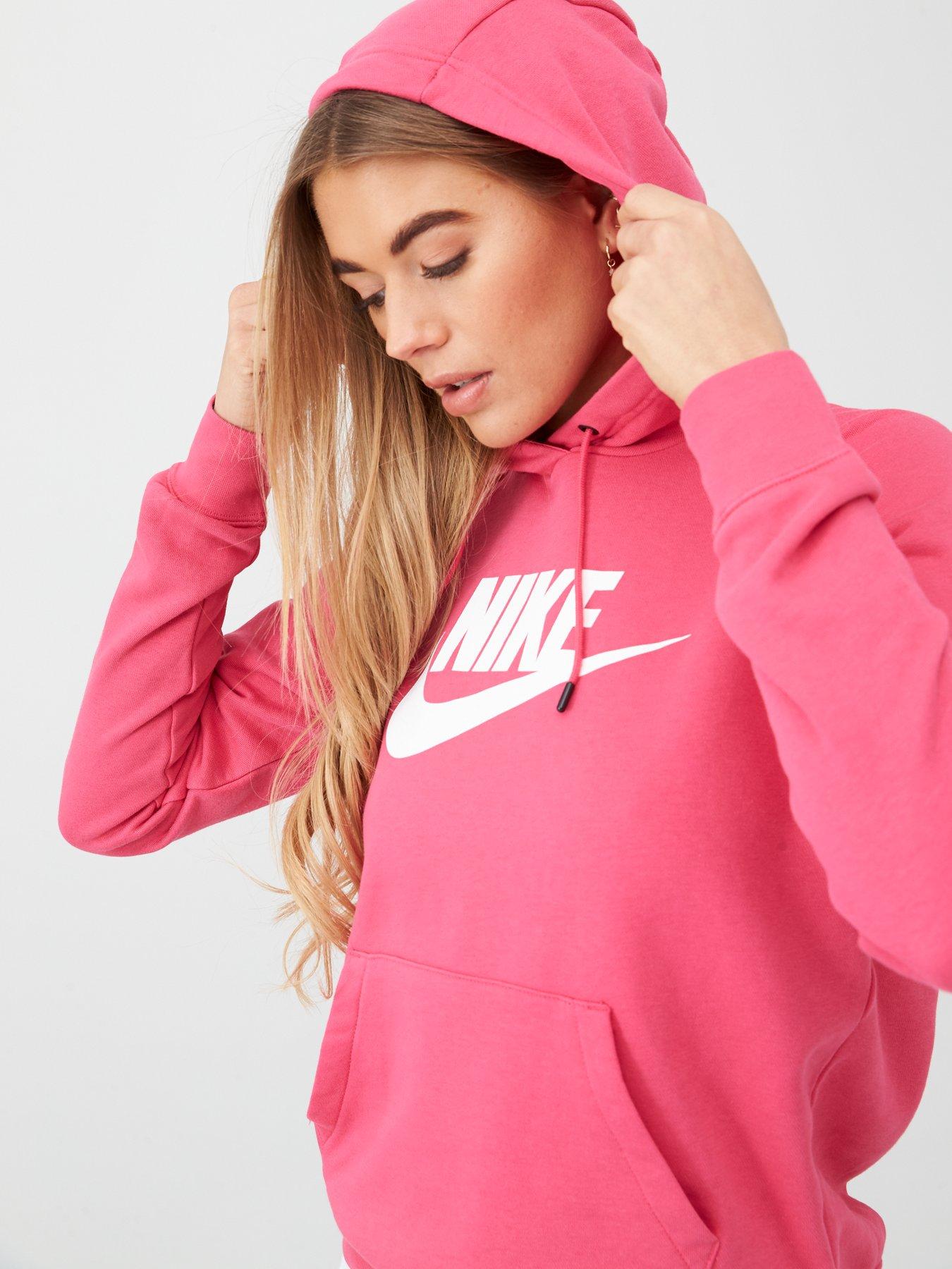 watermelon pink nike hoodie