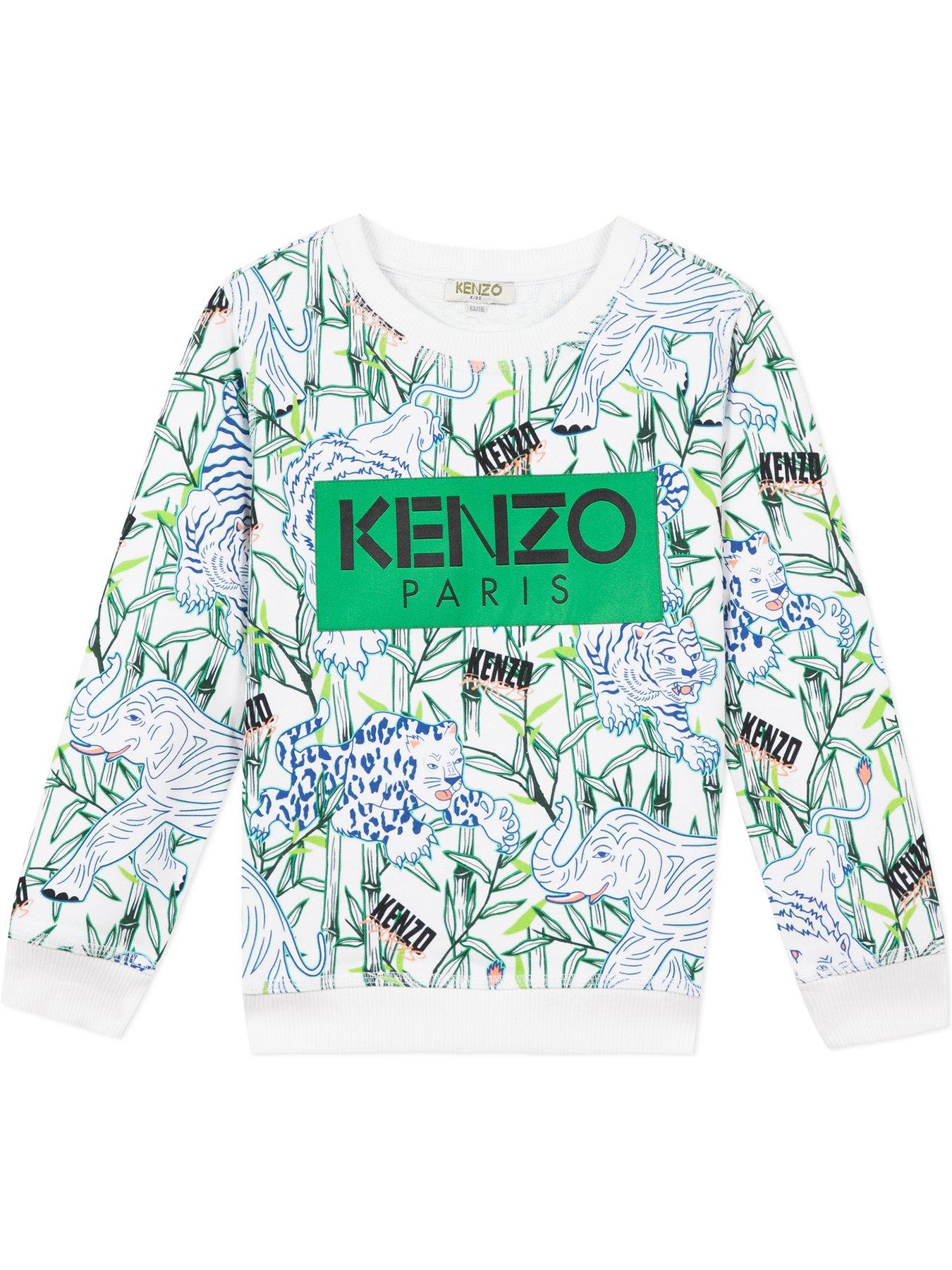 Kenzo Boys All Over Jungle Print Crew Neck Sweatshirt review