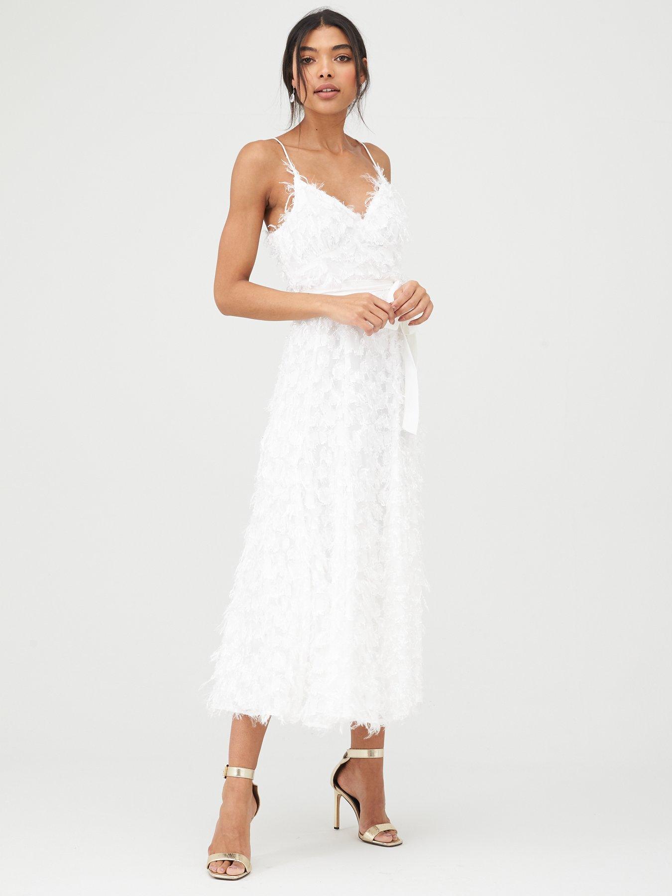 white midi dress uk