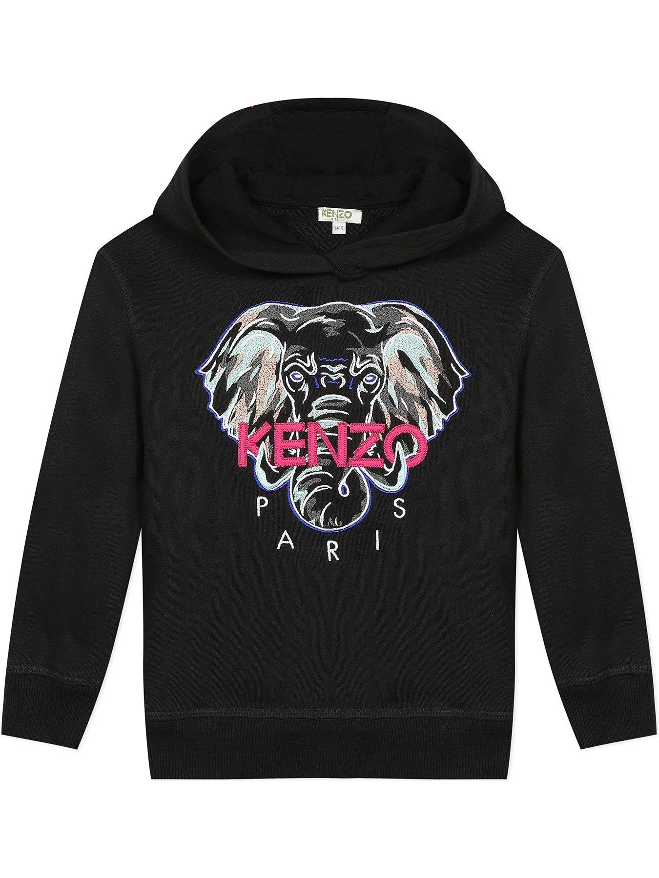 kenzo jumper black and silver
