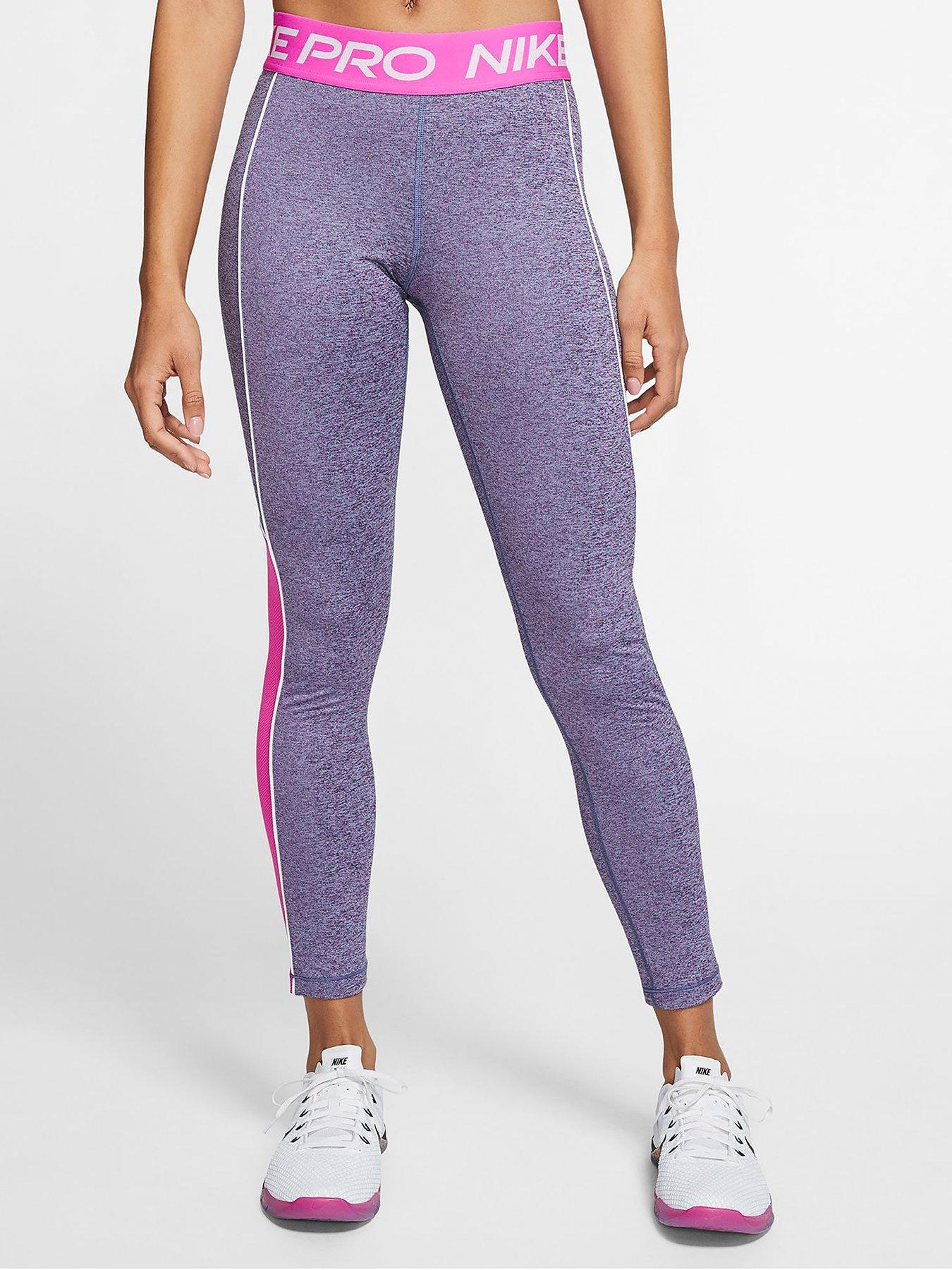 nike grey and pink leggings