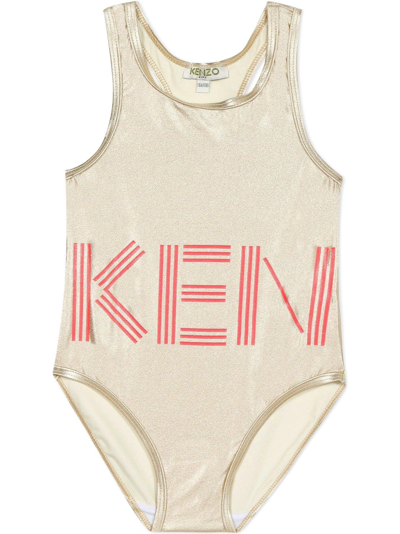 Kenzo Girls Metallic Logo Swimsuit review