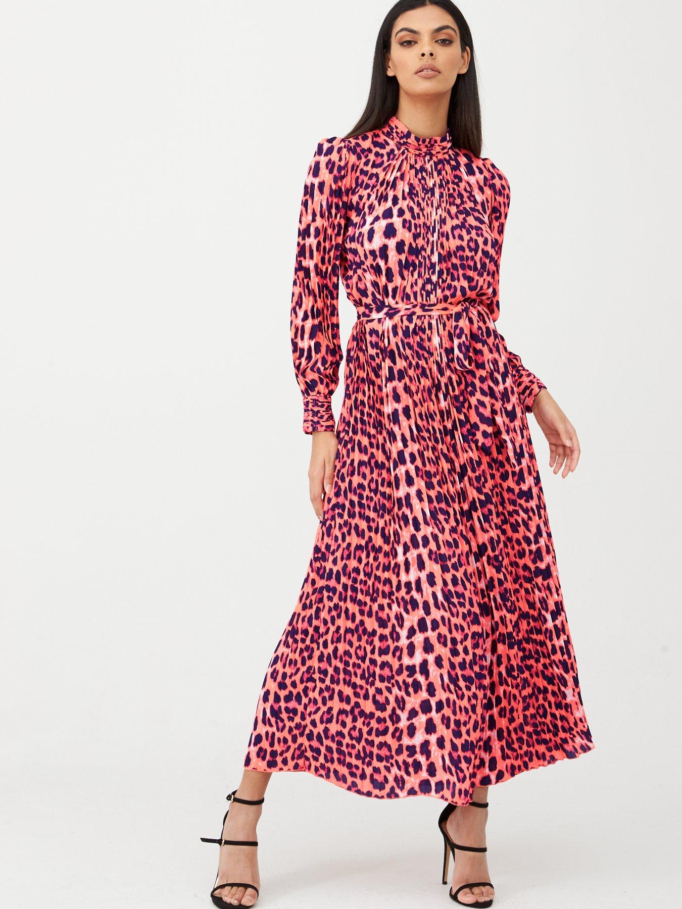 pink animal print dress uk