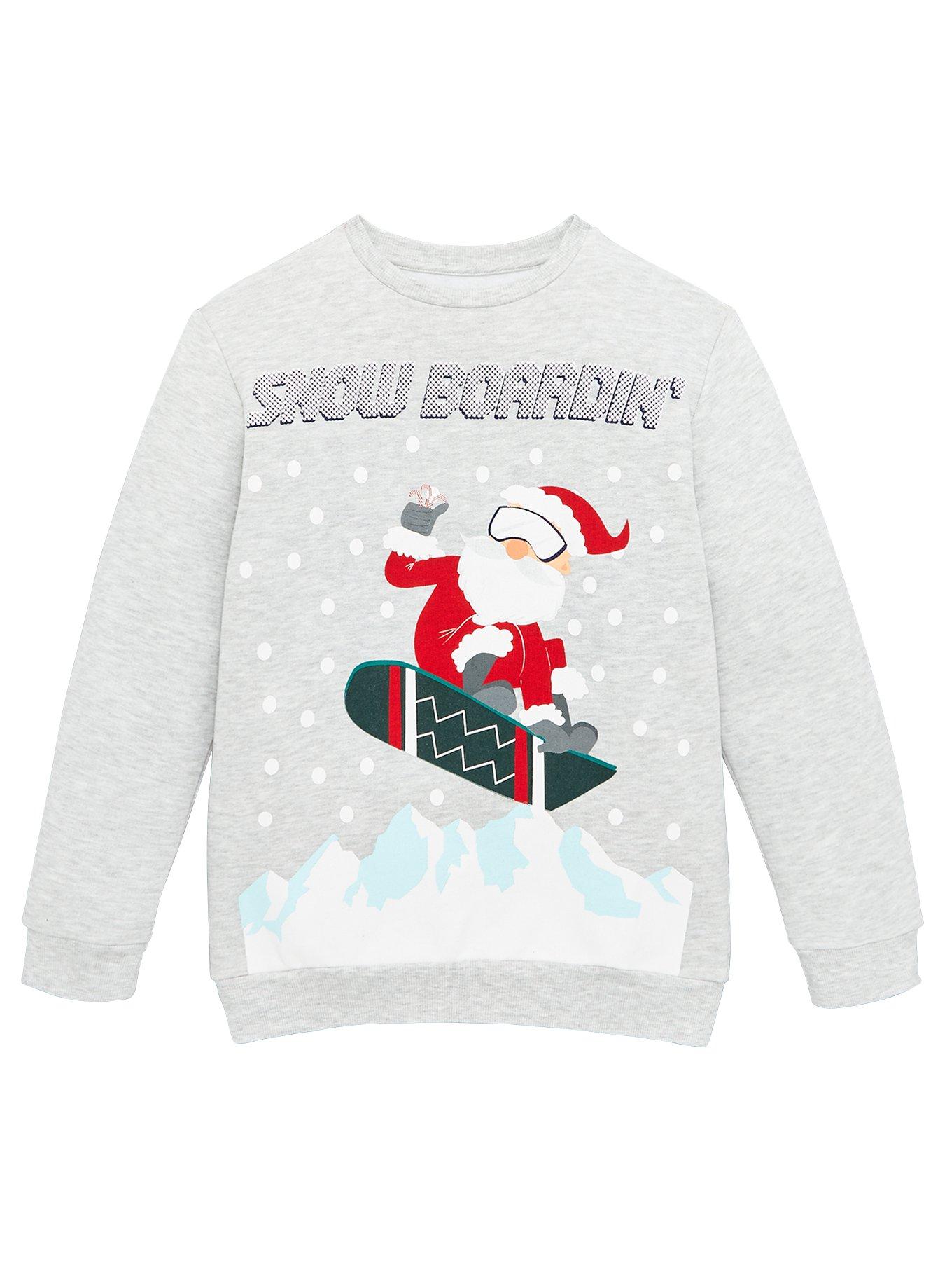 V By Very Boys Snow Boardin' Santa Sweatshirt review