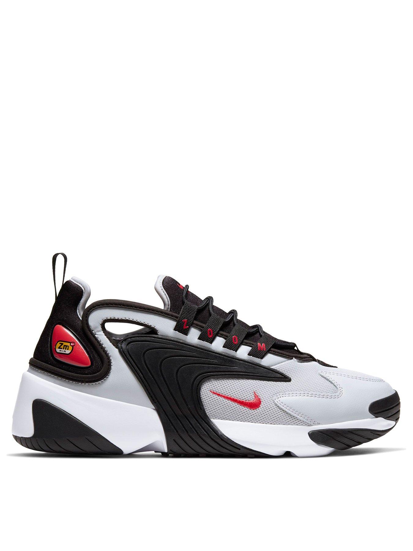 nike zoom 2k black and red