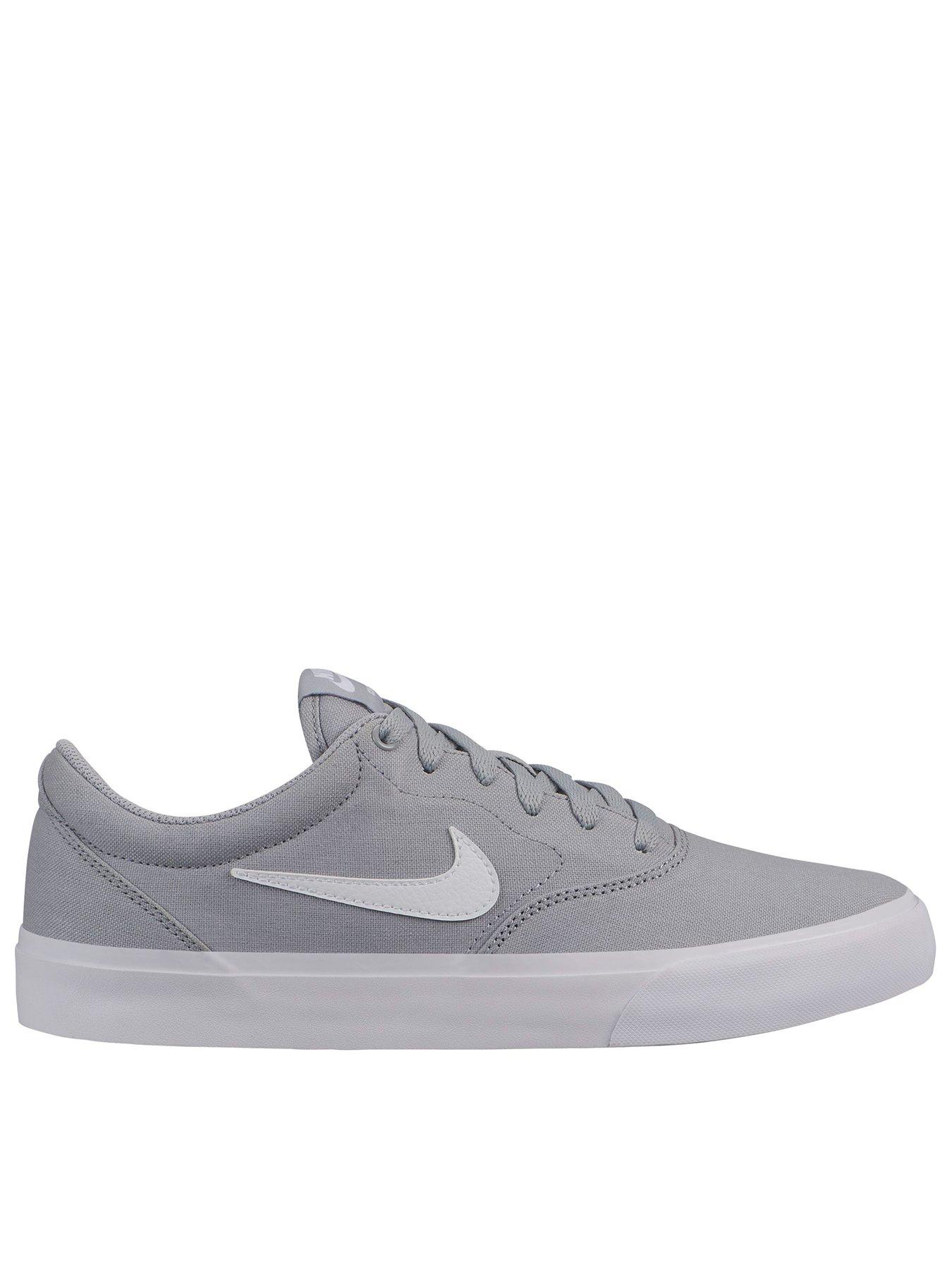 grey white nike trainers