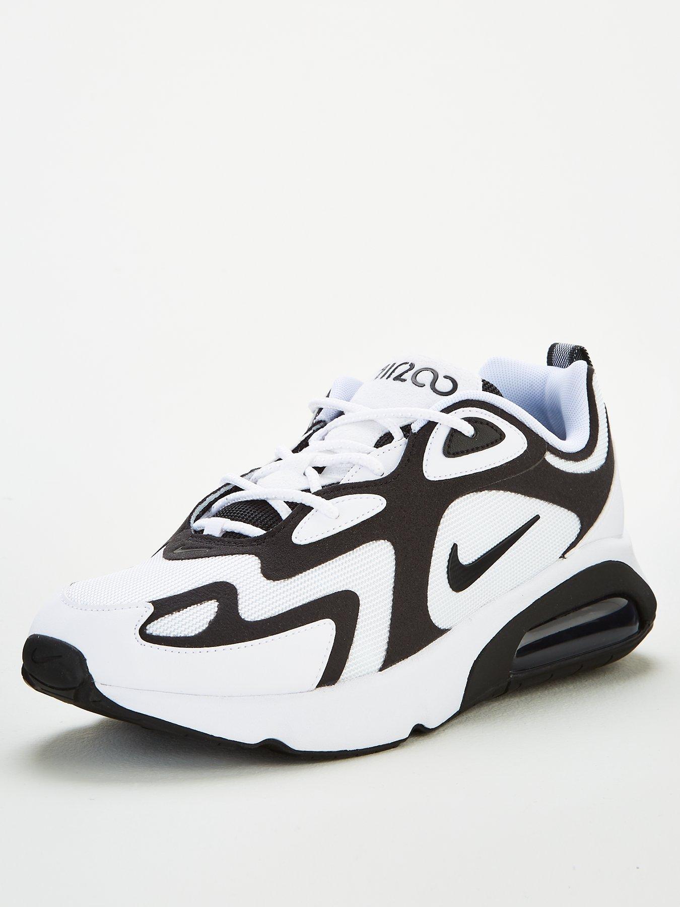 nike air max mens white and black