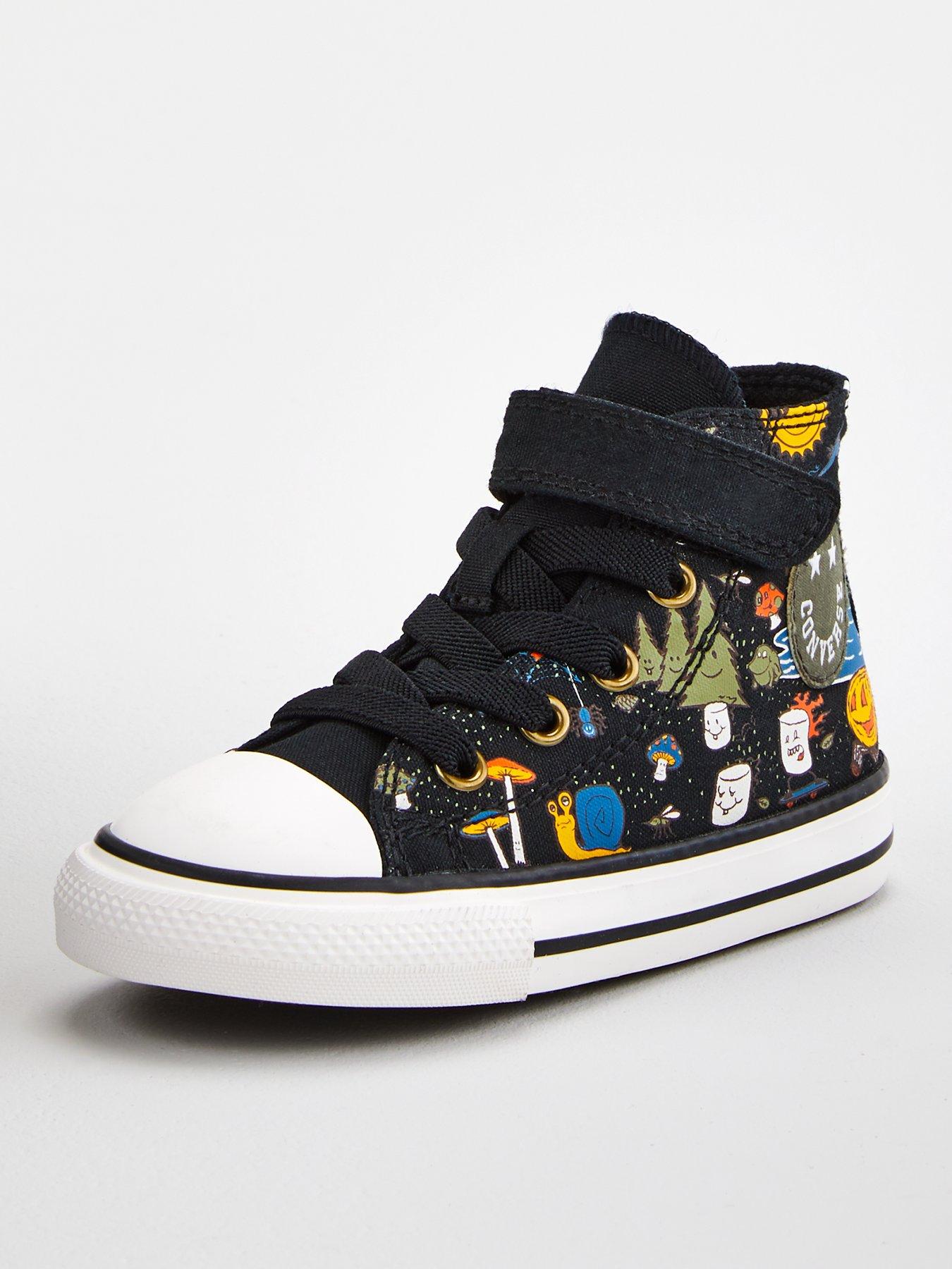 black toddler converse size 4