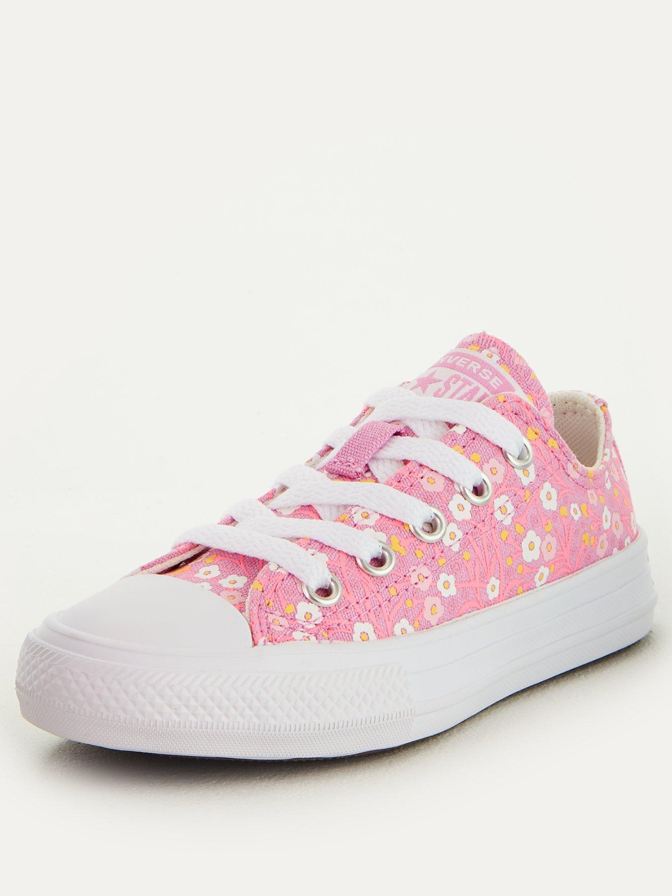 pink childrens converse