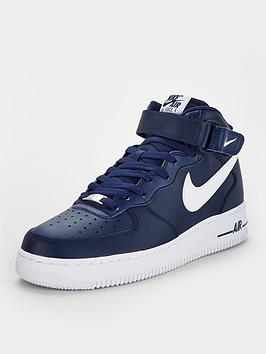 Nike Air Force 1 Mid '07 - Navy/White | very.co.uk
