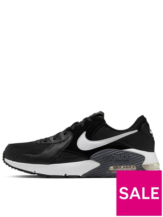 front image of nike-air-max-excee-blackwhitegrey