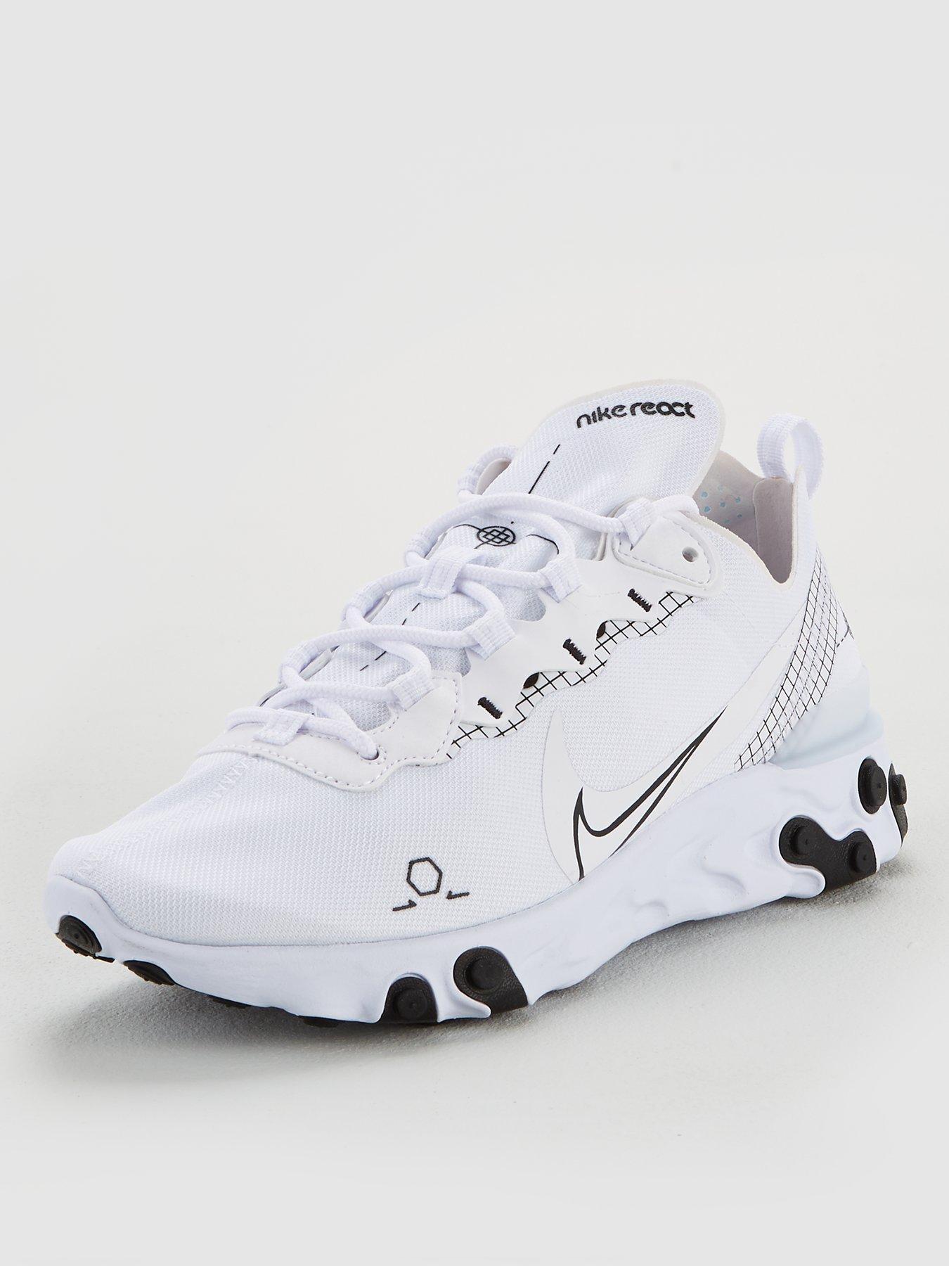 white nike react mens