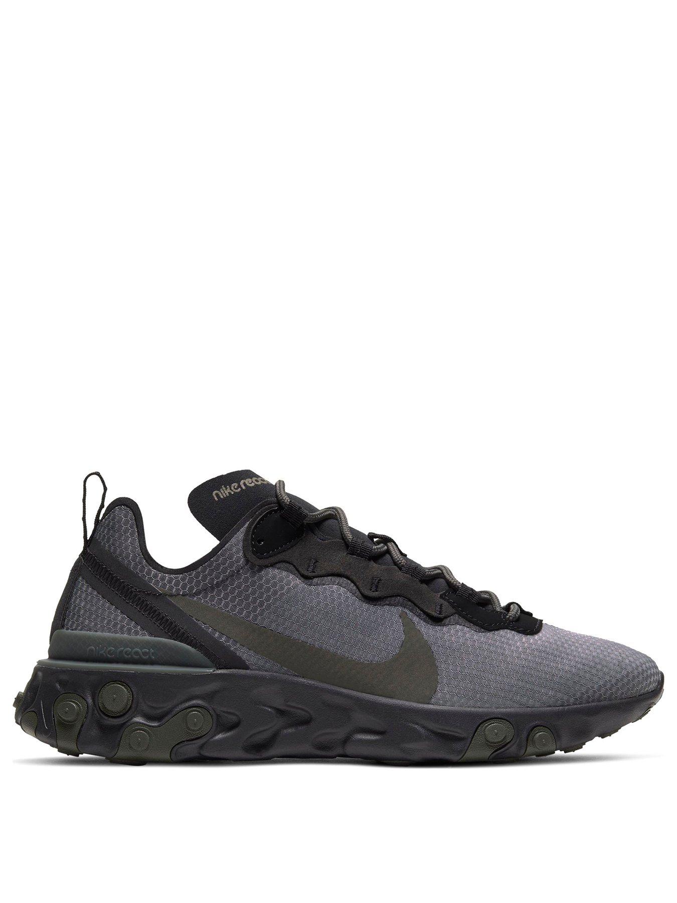 black and grey nike reacts