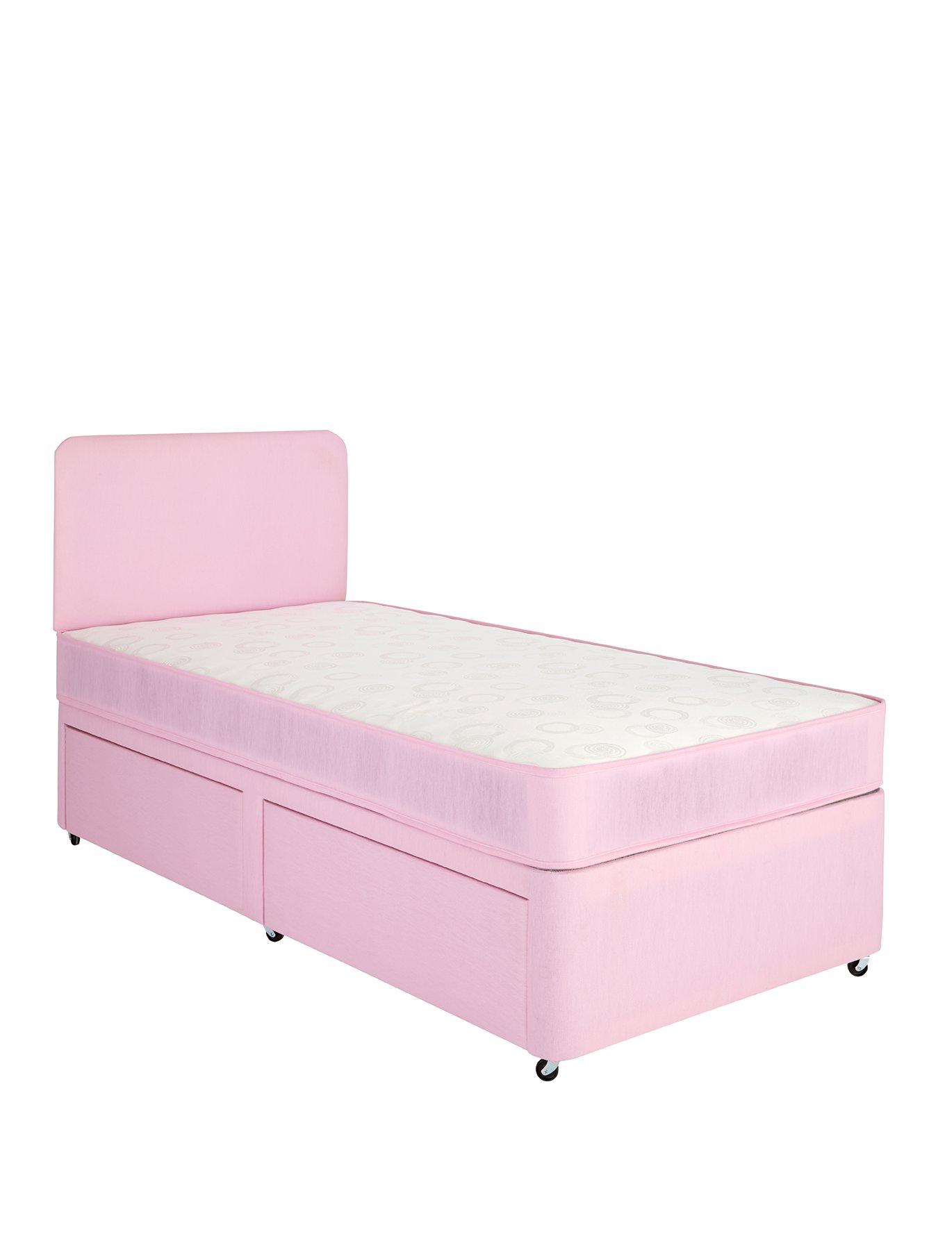 baby pink bed frame