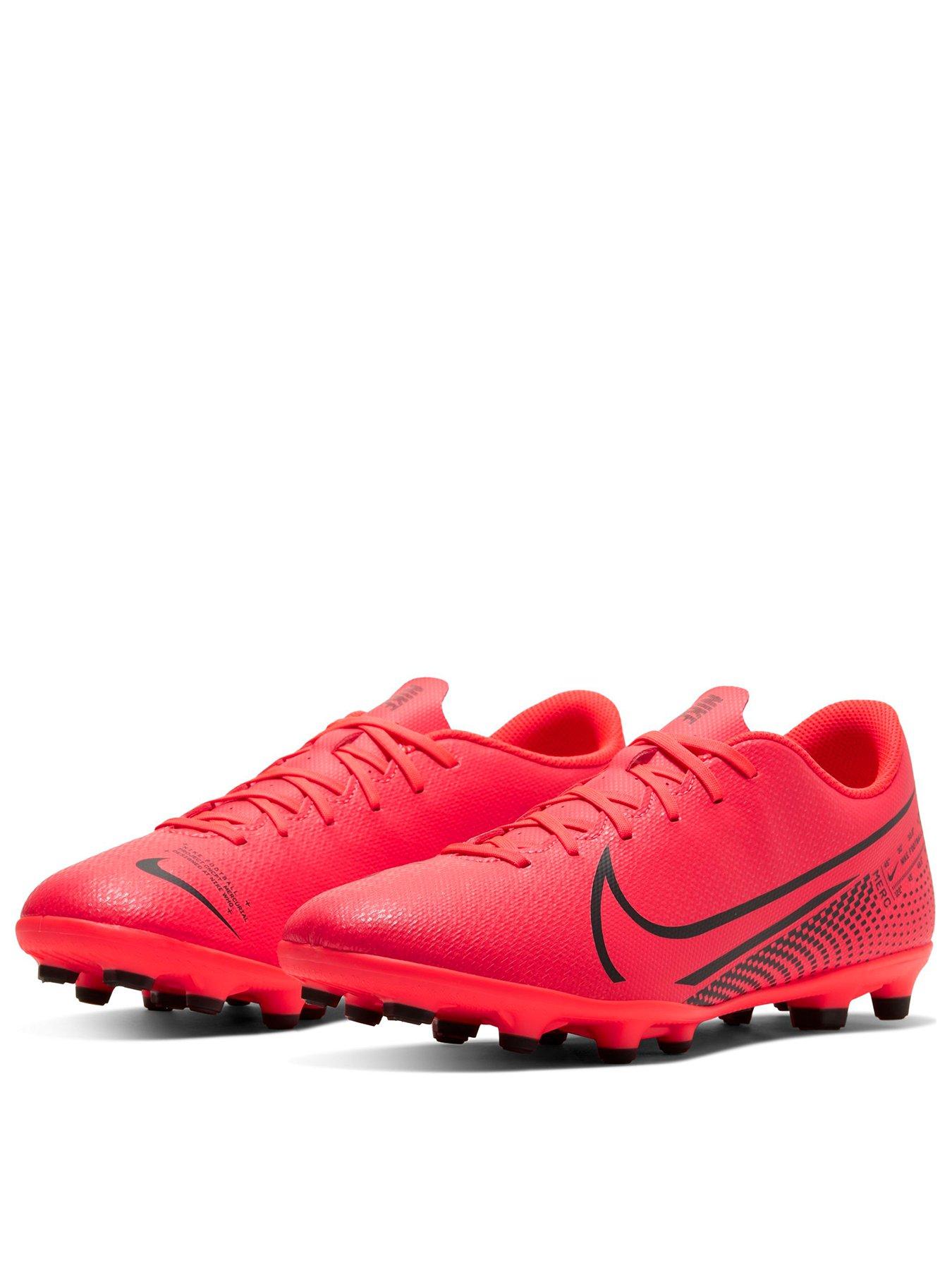 red mercurial football boots