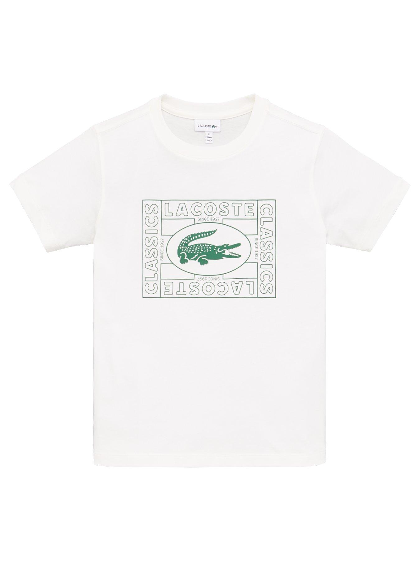 Lacoste Boys Short Sleeve Croc Logo T-Shirt review