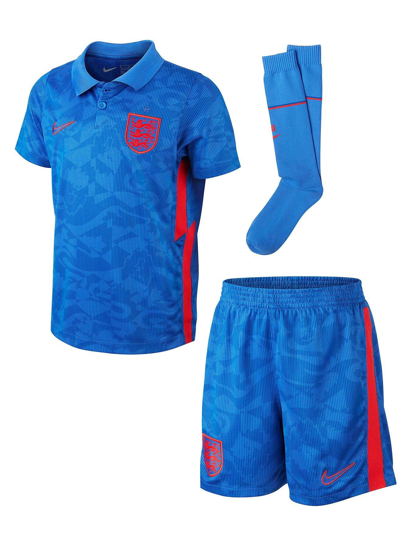 england junior away shorts