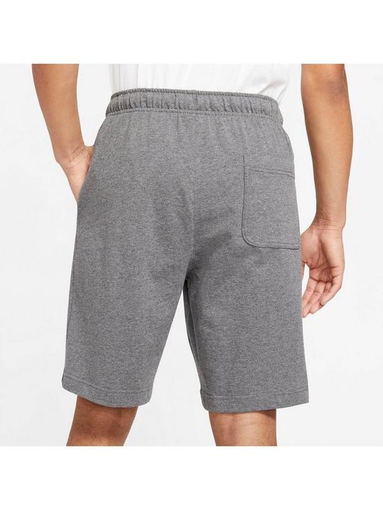 stillFront image of nike-club-jersey-shorts-grey