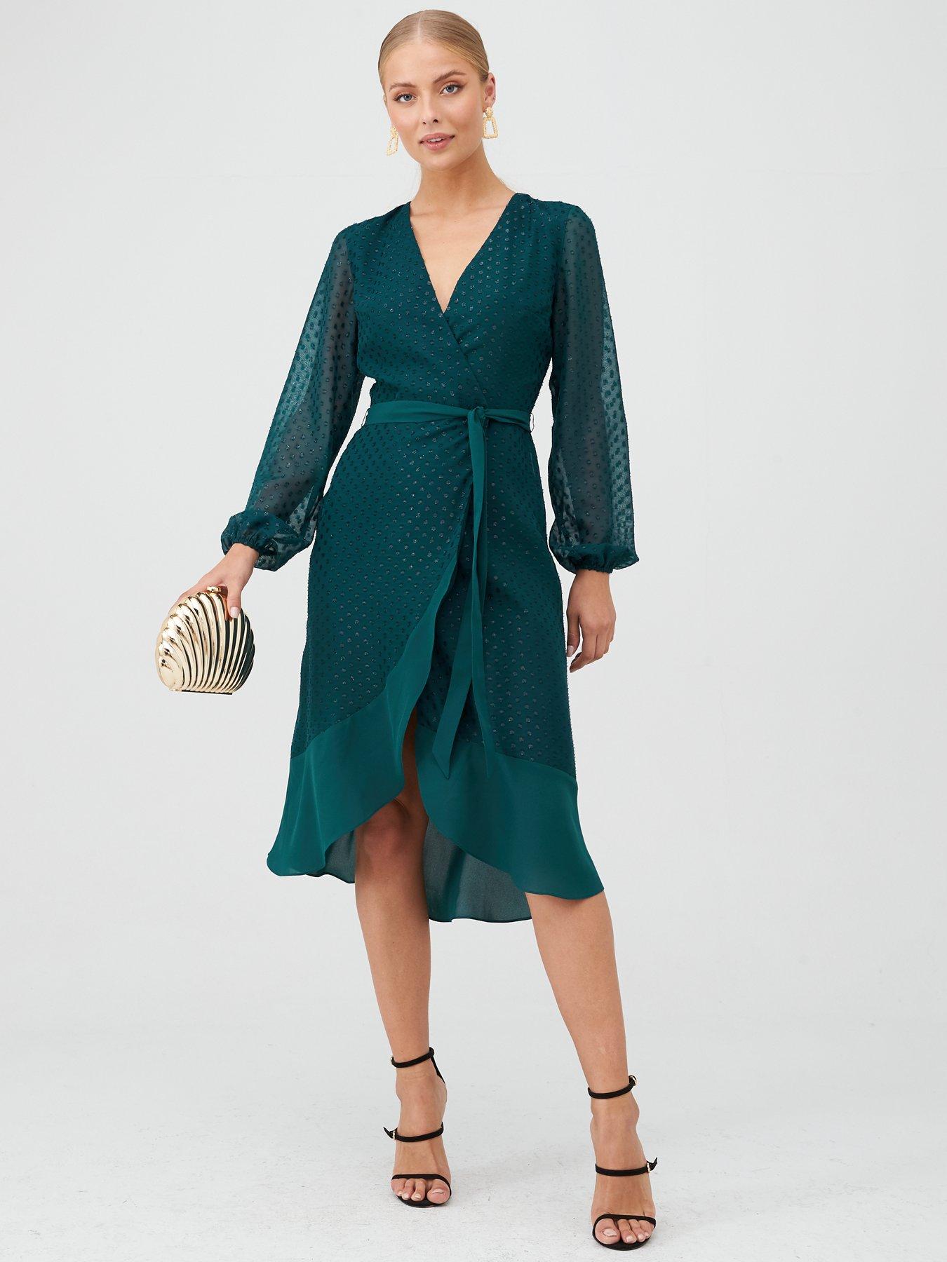 green wrap dress uk