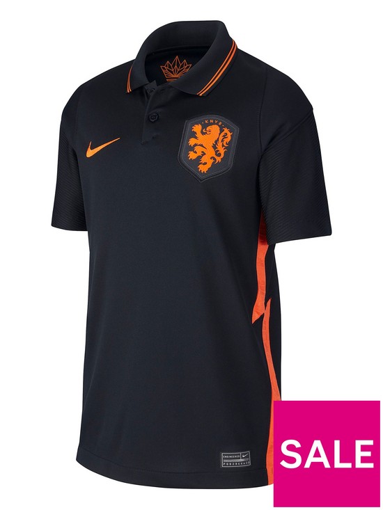 front image of nike-youth-holland-away-euro-20-replica-shirt