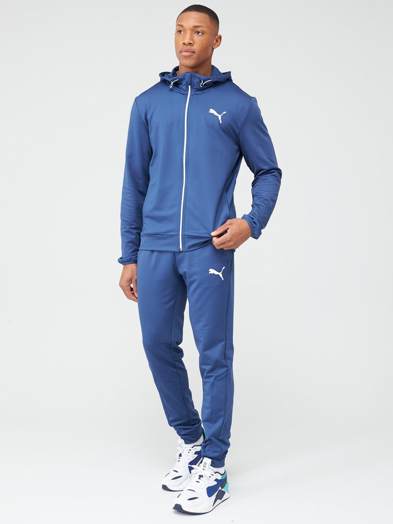 dark blue puma tracksuit